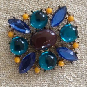 BIG RHINESTONE BROOCH